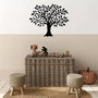 Wallity Accesorio Decorativo de Pared 462, Metal Negro 70x57 cm